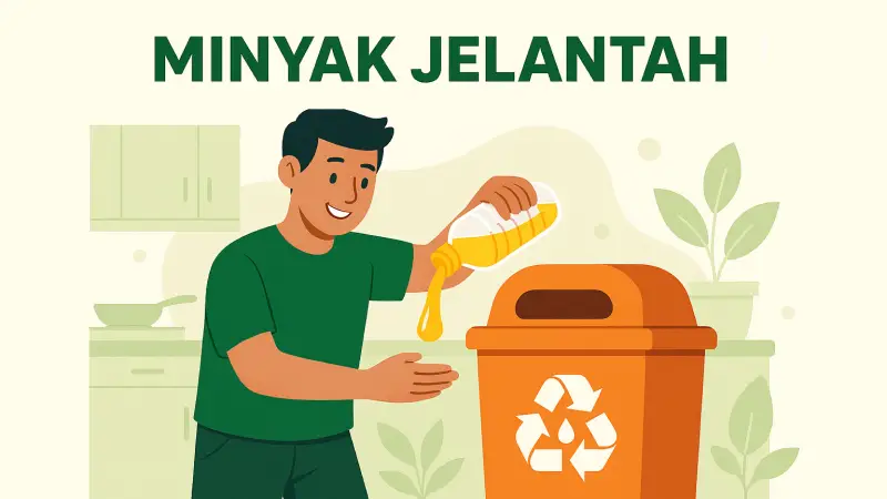 ilustrasi minyak jelantah